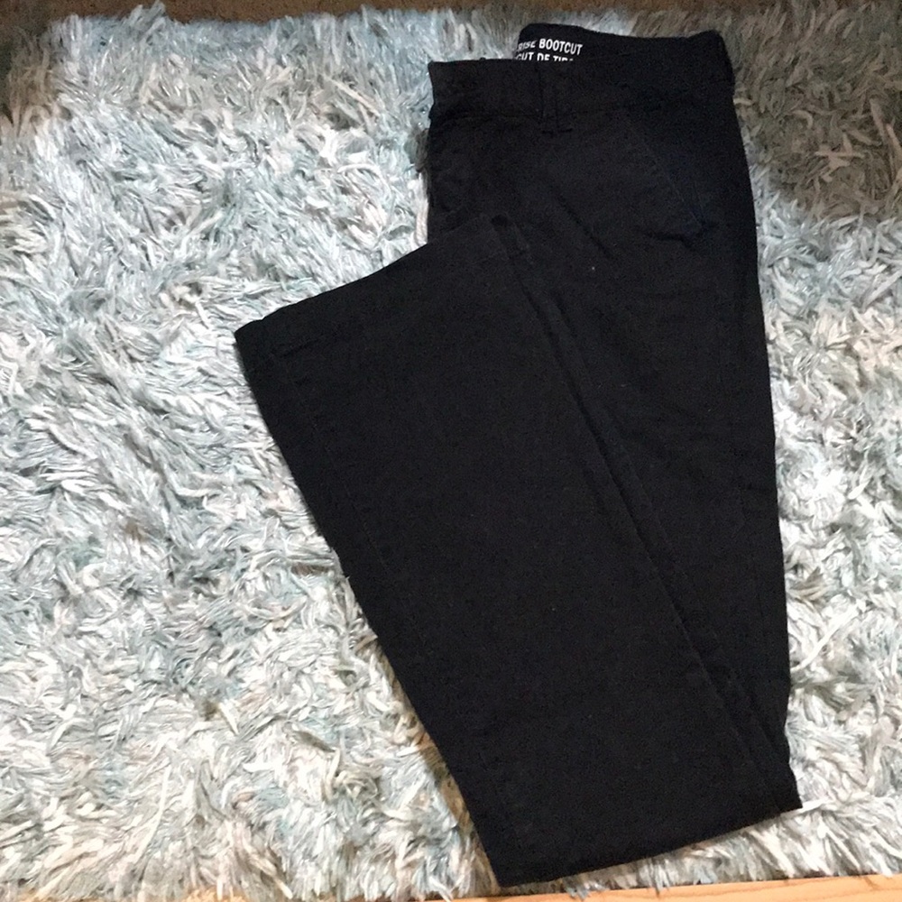 Mossimo Mid Rise Bootcut Black Slacks